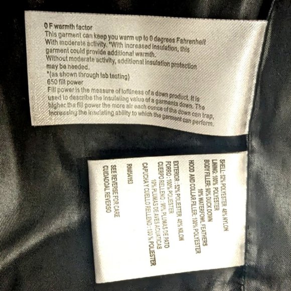 Andrew Marc EUC Navy Down Hooded Zip Jacket L - Picture 11 of 12